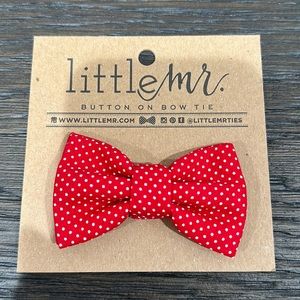 NEW Little Mr Mister Red Polka Dot Bow Tie Toddler Small